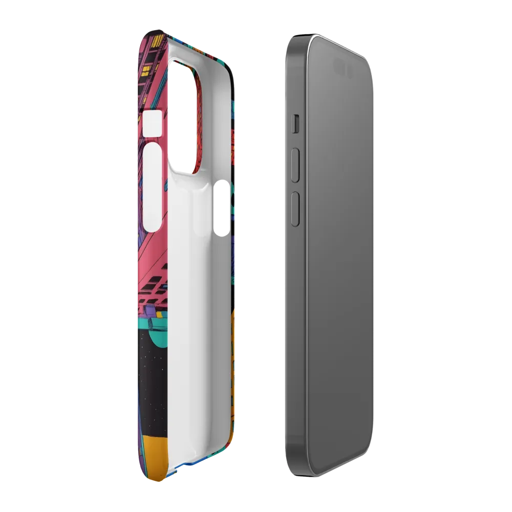 Aerial Dreamscape: The Pulse of Urban Life | Phone Case |  14 Pro | Snap Case | Matte