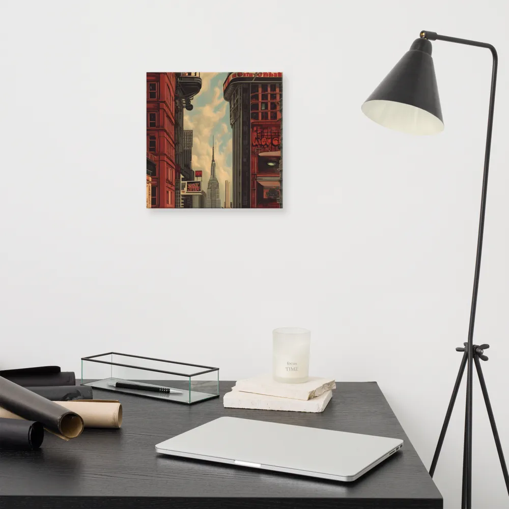 A Glimpse of Tomorrow: Urban Ambition | Canvas | 12″×12″