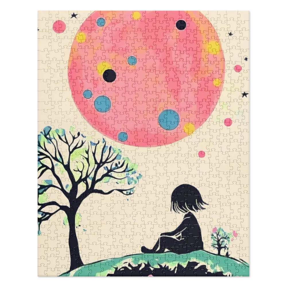 Gazing at the Pink Moon | Jigsaw Puzzle | 520 pieces