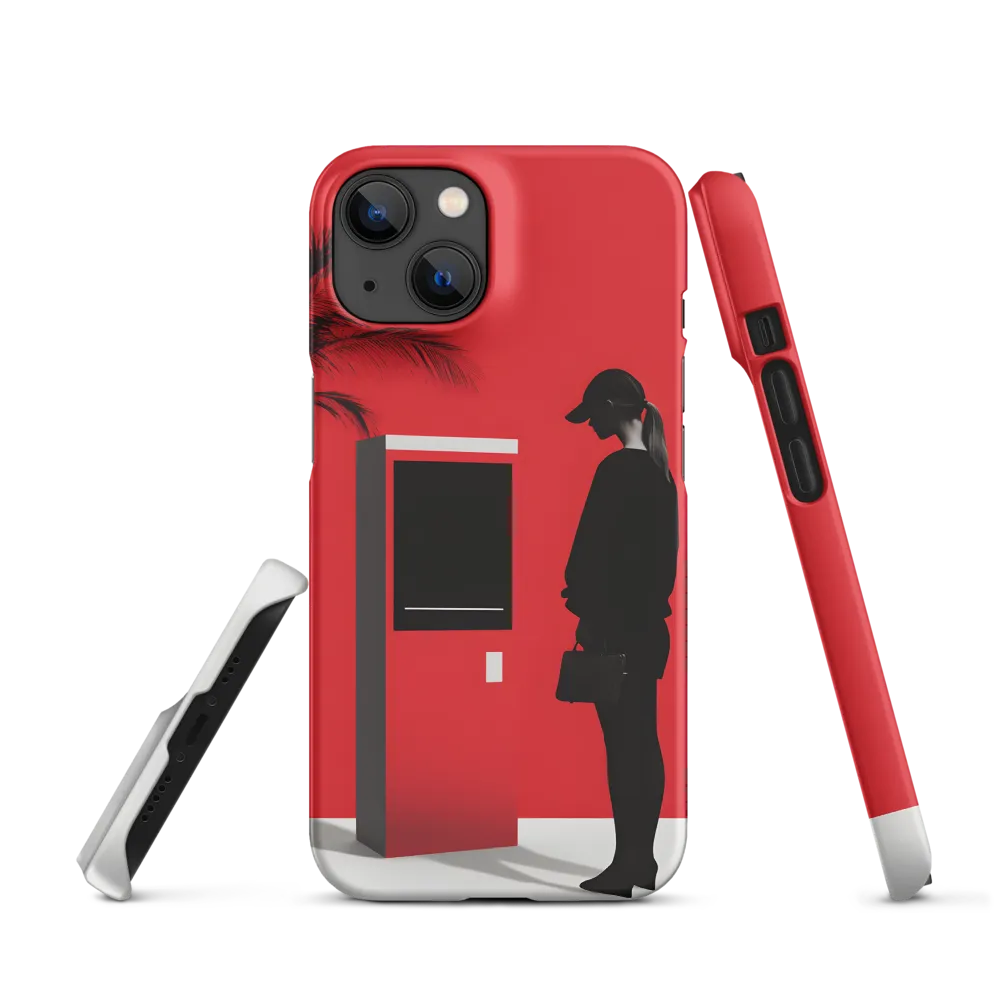 Contemplation in Red | Phone Case |  14 | Snap Case | Matte