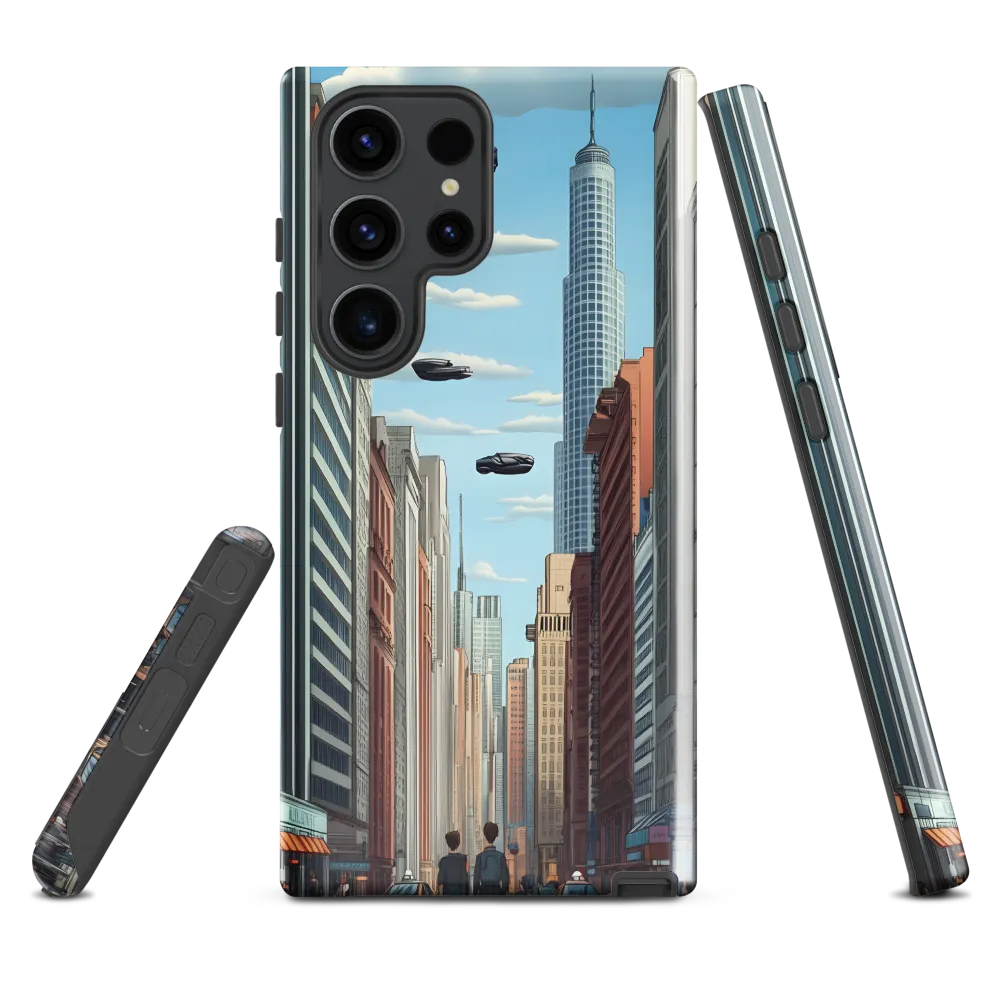 Futuristic Stroll through the Urban Skyline