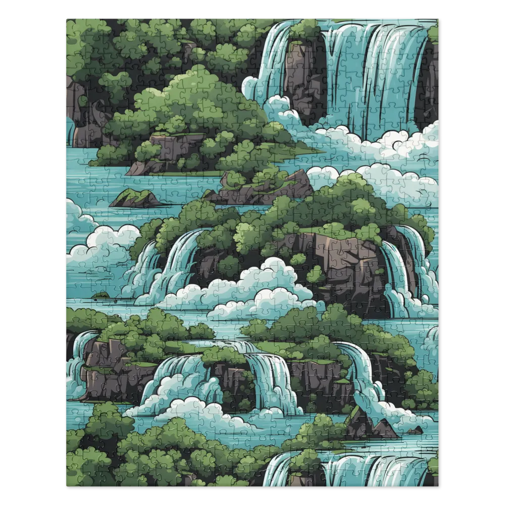 Harmonious Cascades | Jigsaw Puzzle | 520 pieces