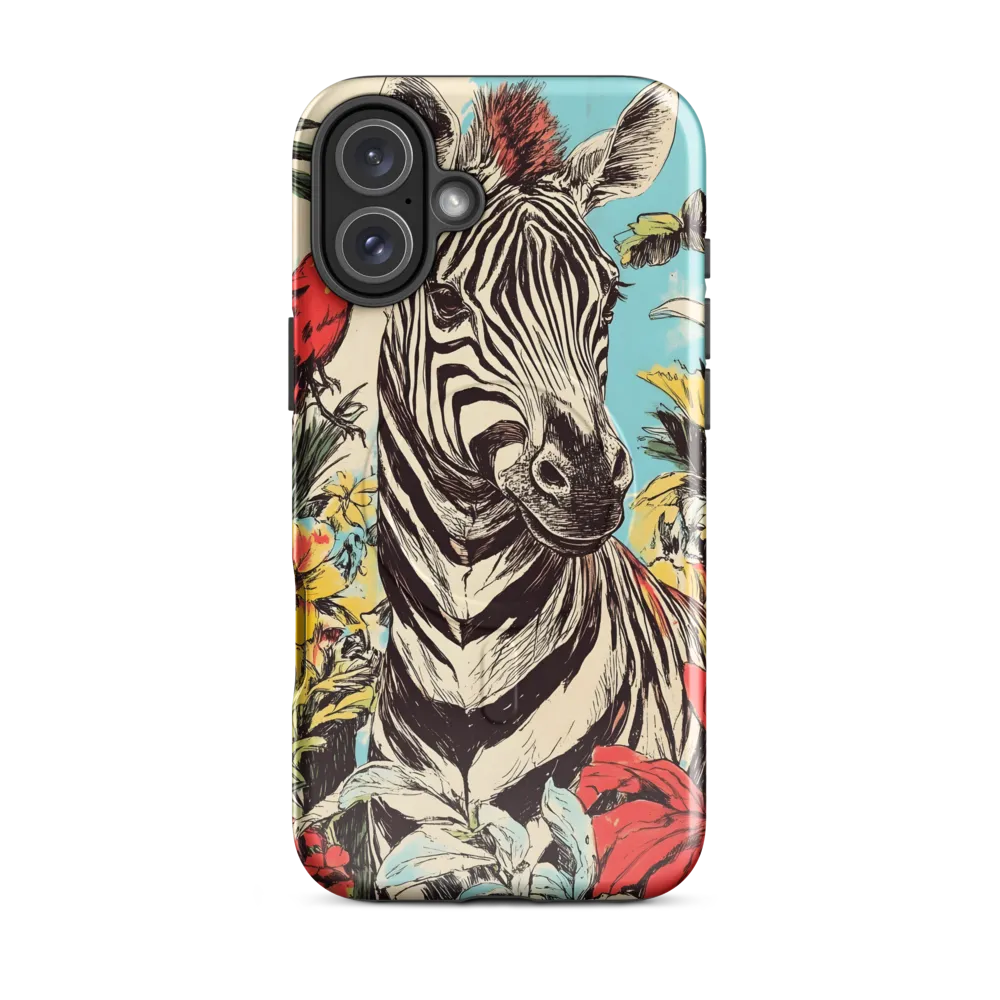 Zebra in Tropical Reverie