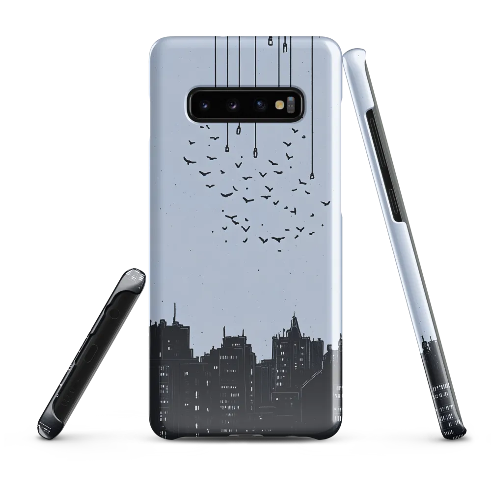 Elevated Serenity: A Minimalist Cityscape | Phone Case |  S10 Plus | Snap Case | Glossy