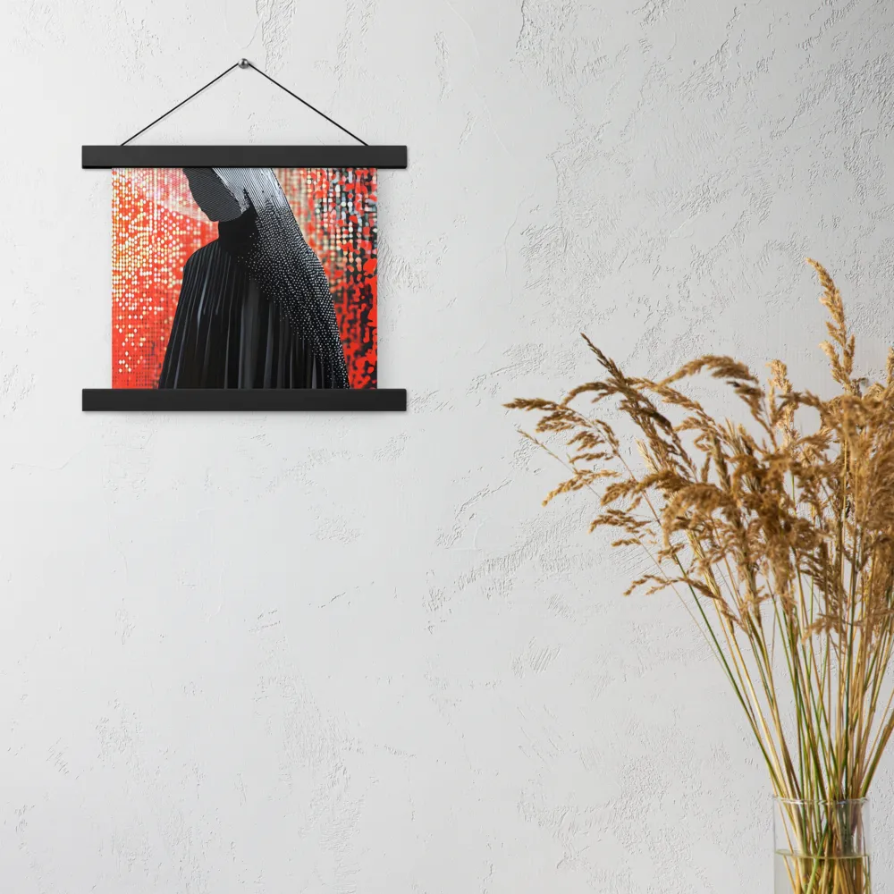 Veil of Modernity | Poster With Black Wood Hanger | 10″×10″