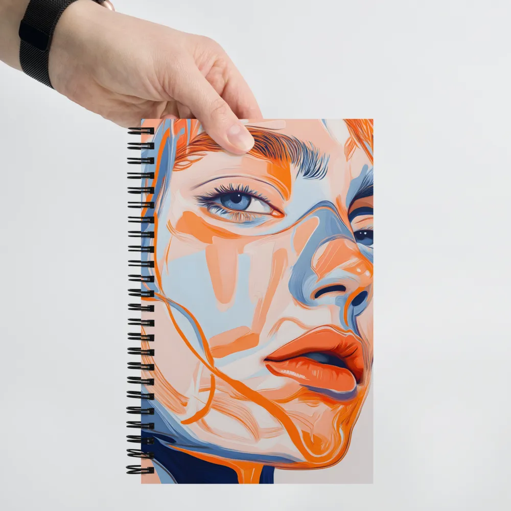 Echoes of Color: A Contemporary Portrait | Spiral Notebook