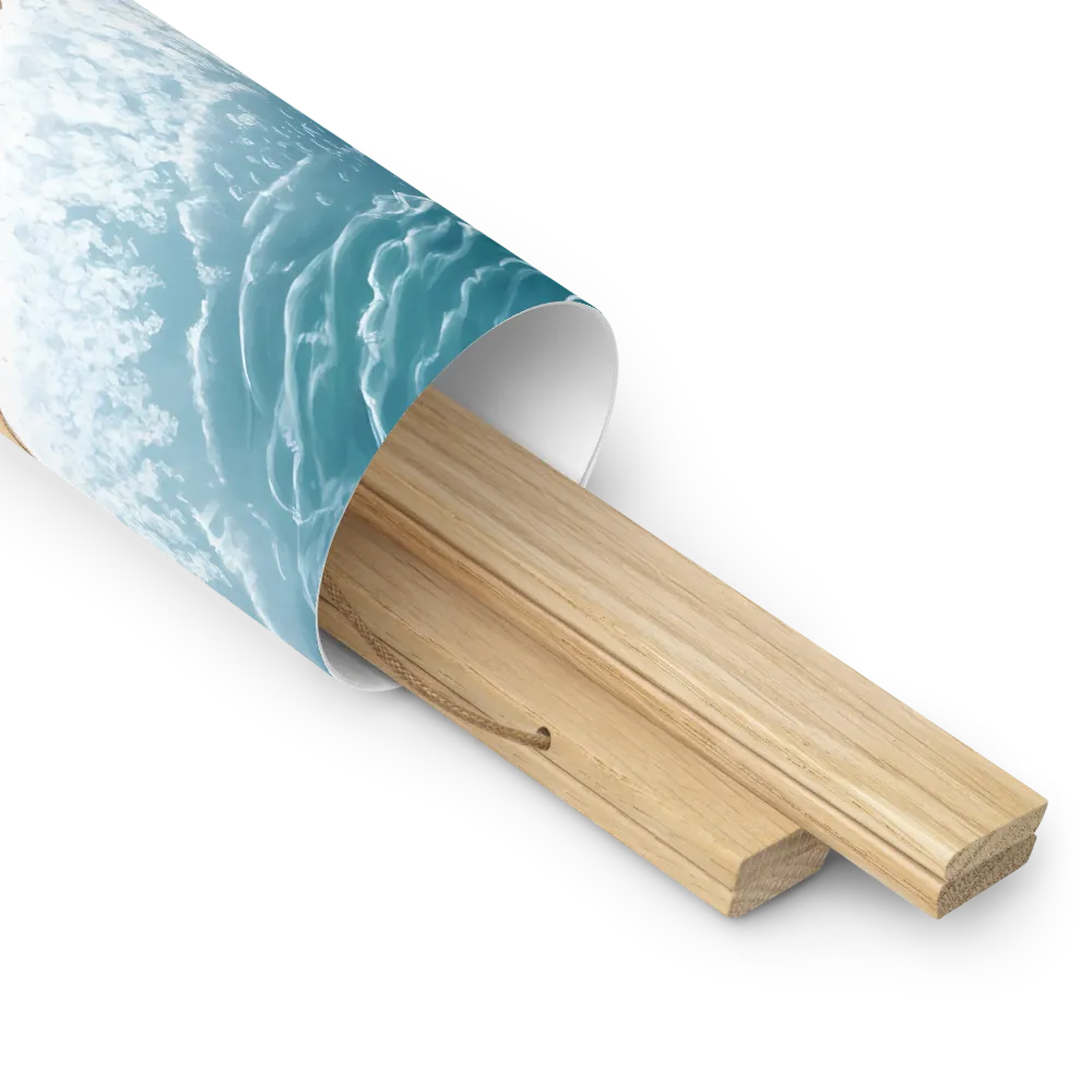 Serenity by the Shore | Poster With Oak Wood Hanger | 16″×16″