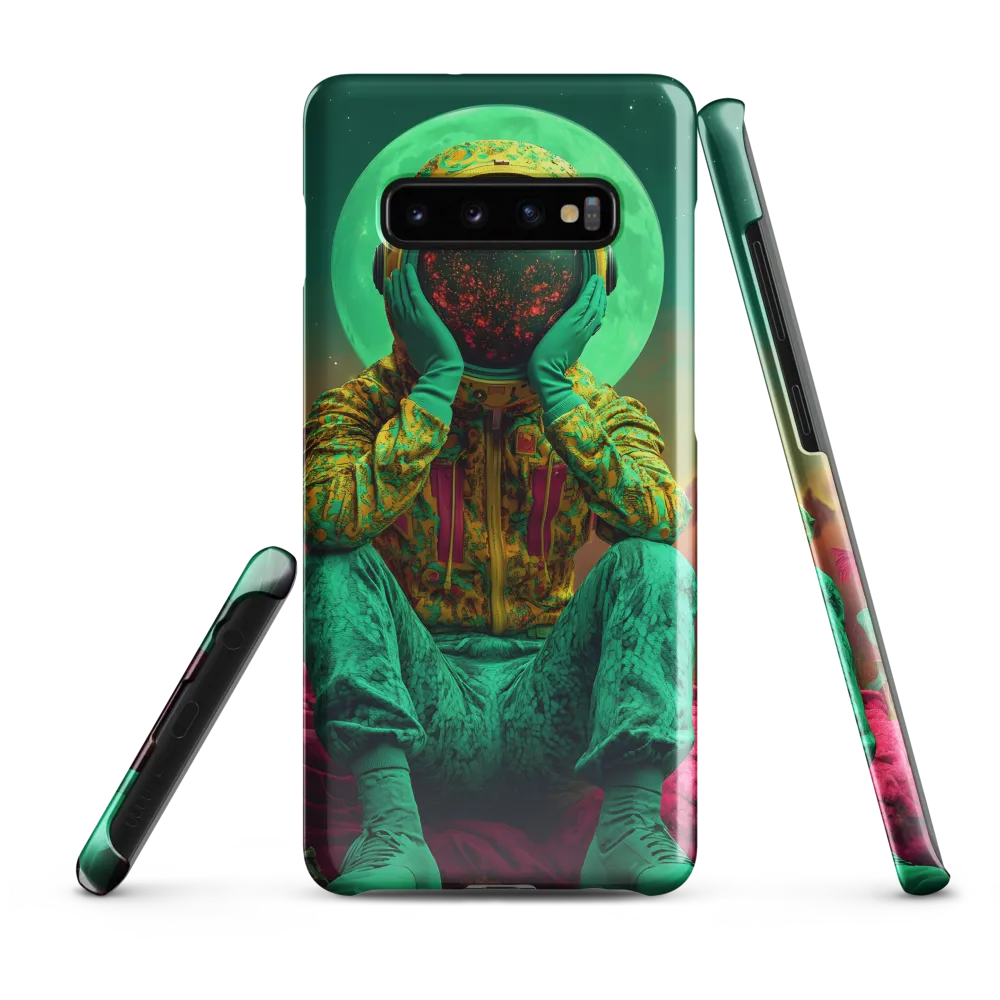 Cosmic Reflection: An Astronaut's Journey | Phone Case |  S10 Plus | Snap Case | Glossy