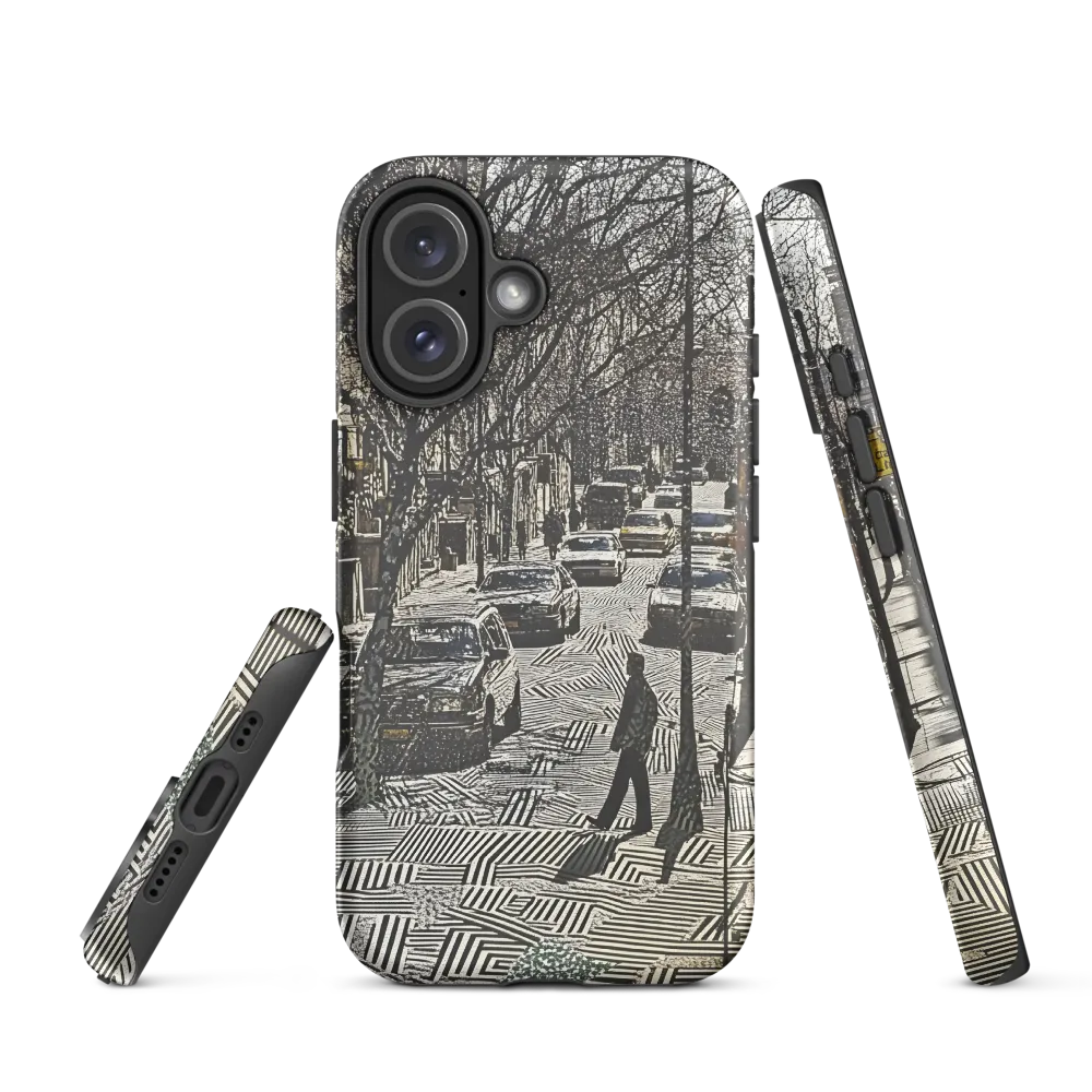 Urban Solitude: A Geometric Journey | Phone Case