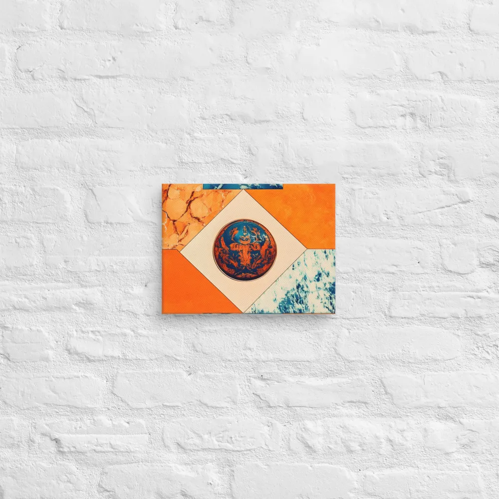 Harmonious Encounters: Abstract Geometry | Canvas | 9″×12″