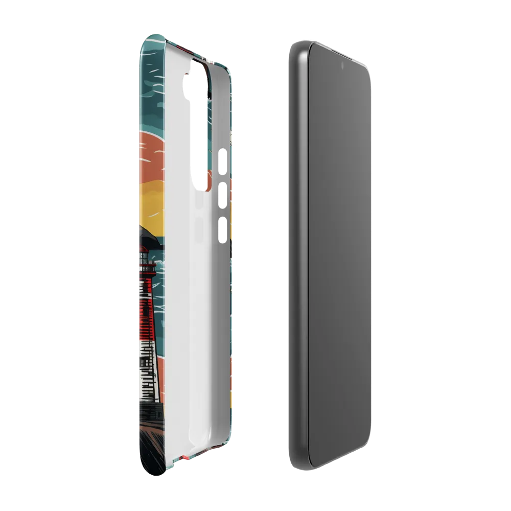 Lighthouses in a Whimsical Ocean | Phone Case |  S22 Plus | Snap Case | Glossy