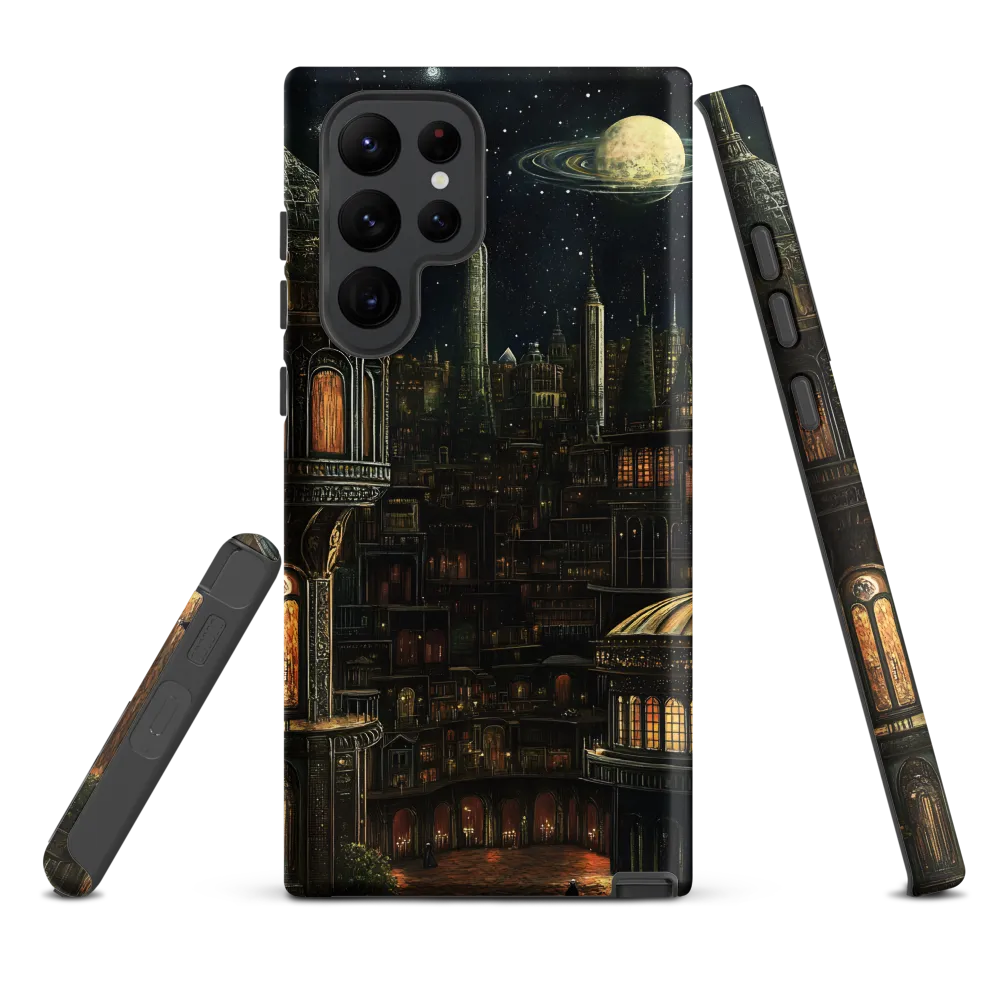 Celestial Enigma: A Surreal Cityscape