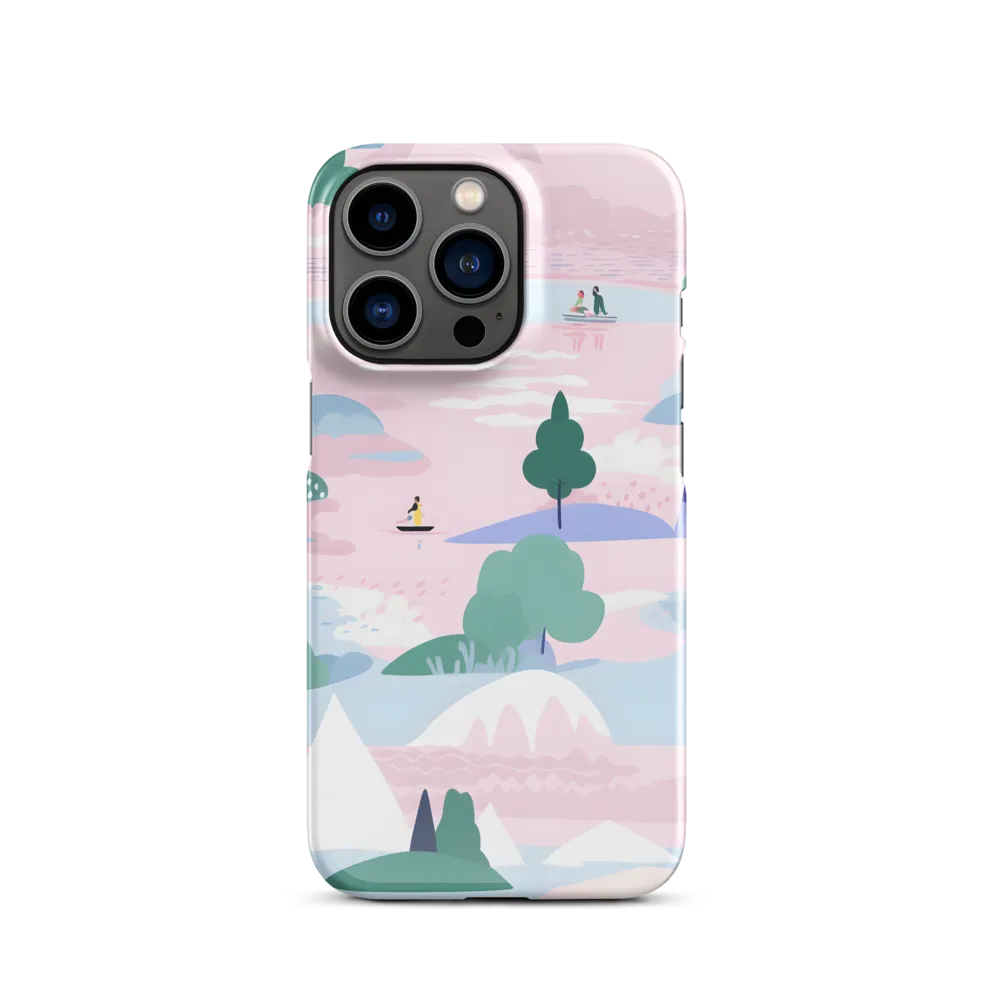 Whimsical Reflections: A Journey Through Landscapes | Phone Case |  13 Pro | Snap Case | Glossy