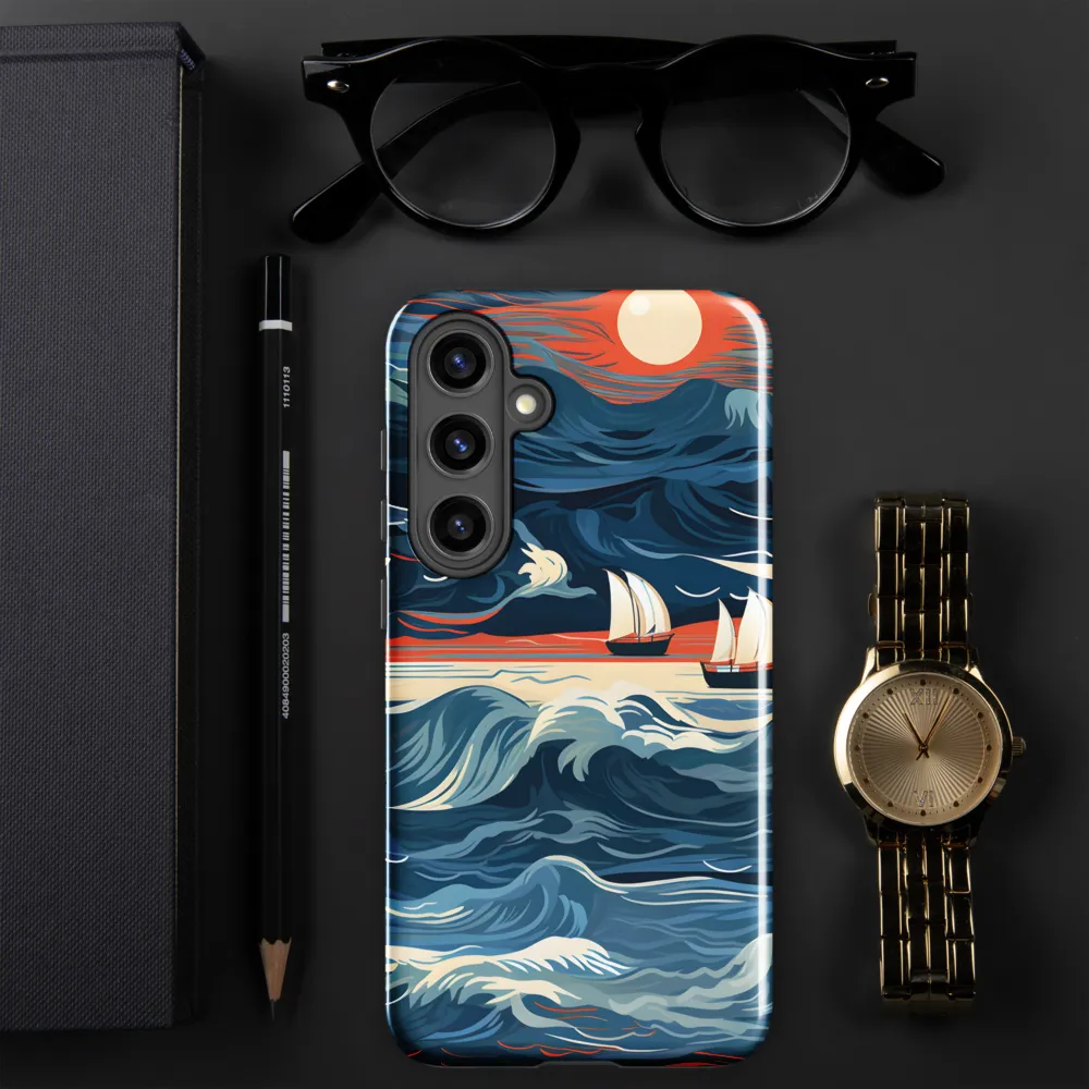 Ocean Whispers: A Voyage at Dusk