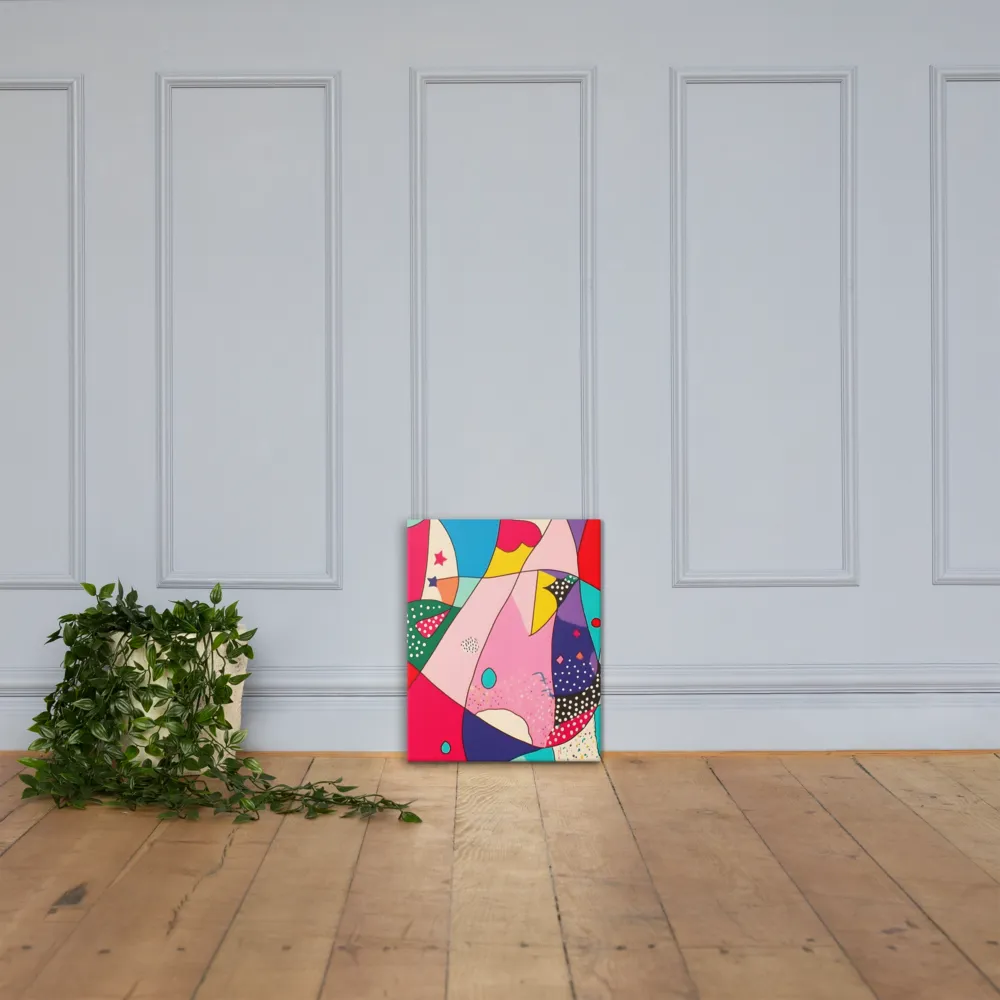 Playful Geometry in Color | Canvas | 16″×20″