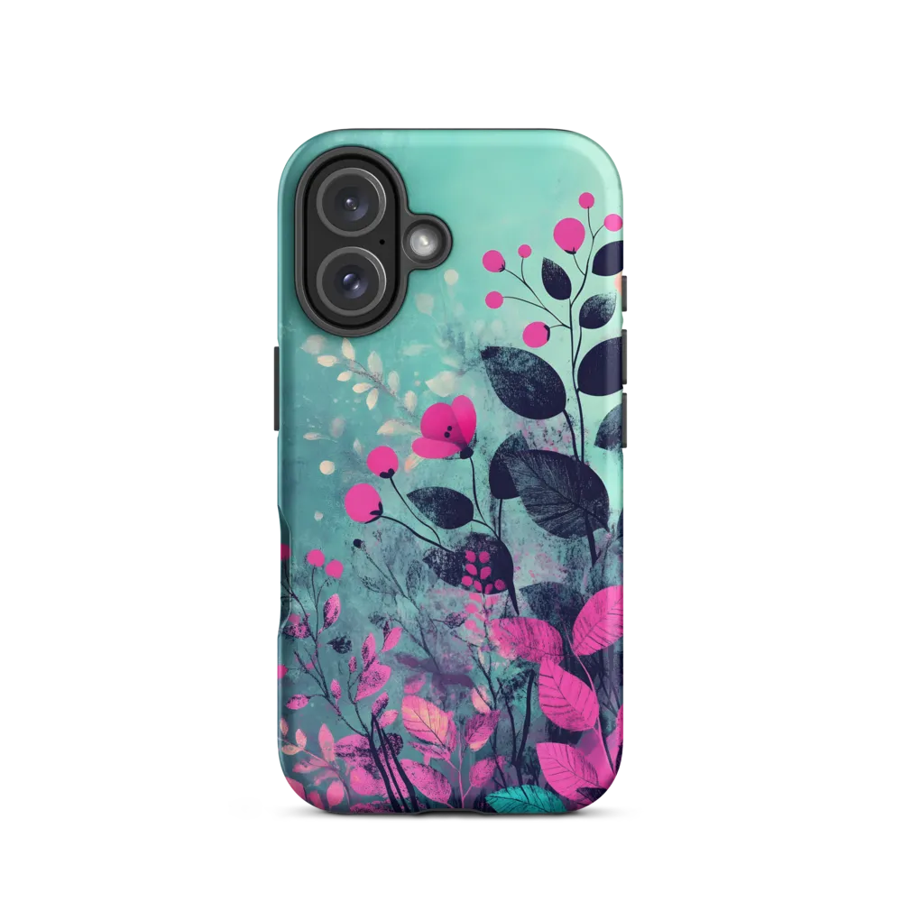 Whimsical Floral Harmony | Phone Case |  16 | Tough Case | Matte