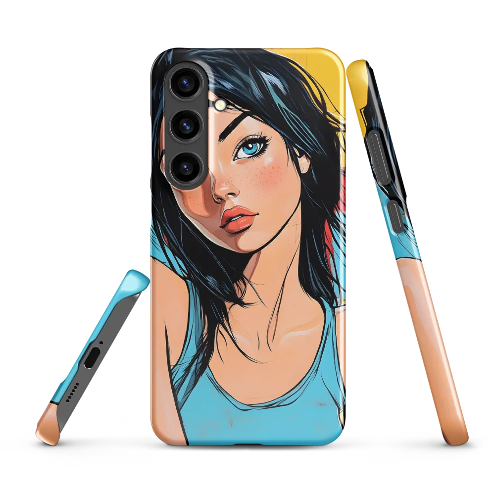 Vibrant Portrait of Modern Youth | Phone Case |  S24 Plus | Snap Case | Glossy