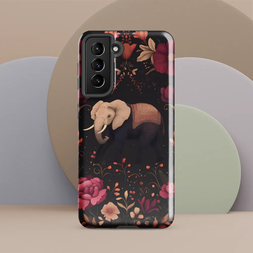 Whispers of the Wild: Elephants and Blooms