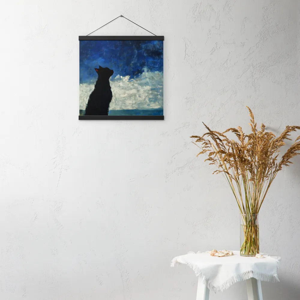 Serenade of the Night | Poster With Black Wood Hanger | 16″×16″