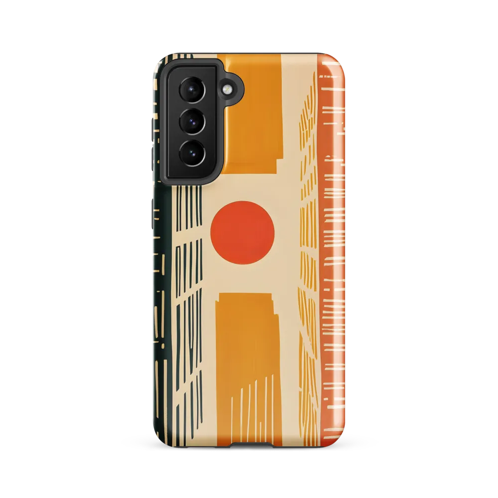 Urban Harmony: A Geometric Sunrise