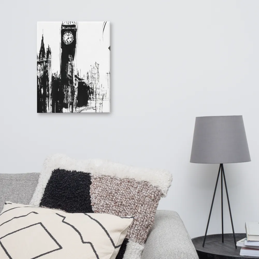 Clock Tower in Motion | Canvas | 16″×20″