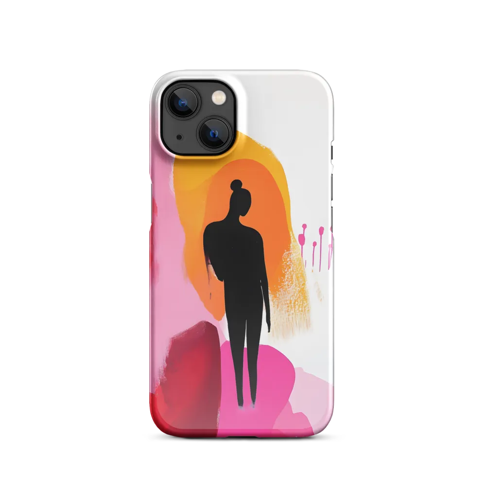 Silhouette in Colorful Abstraction