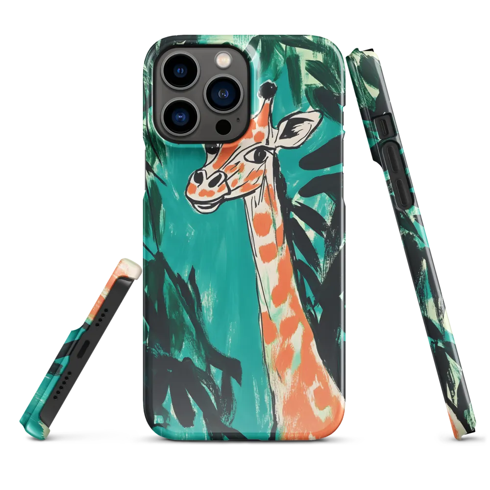 Curious Giraffe in Lush Greenery | Phone Case |  13 Pro Max | Snap Case | Glossy