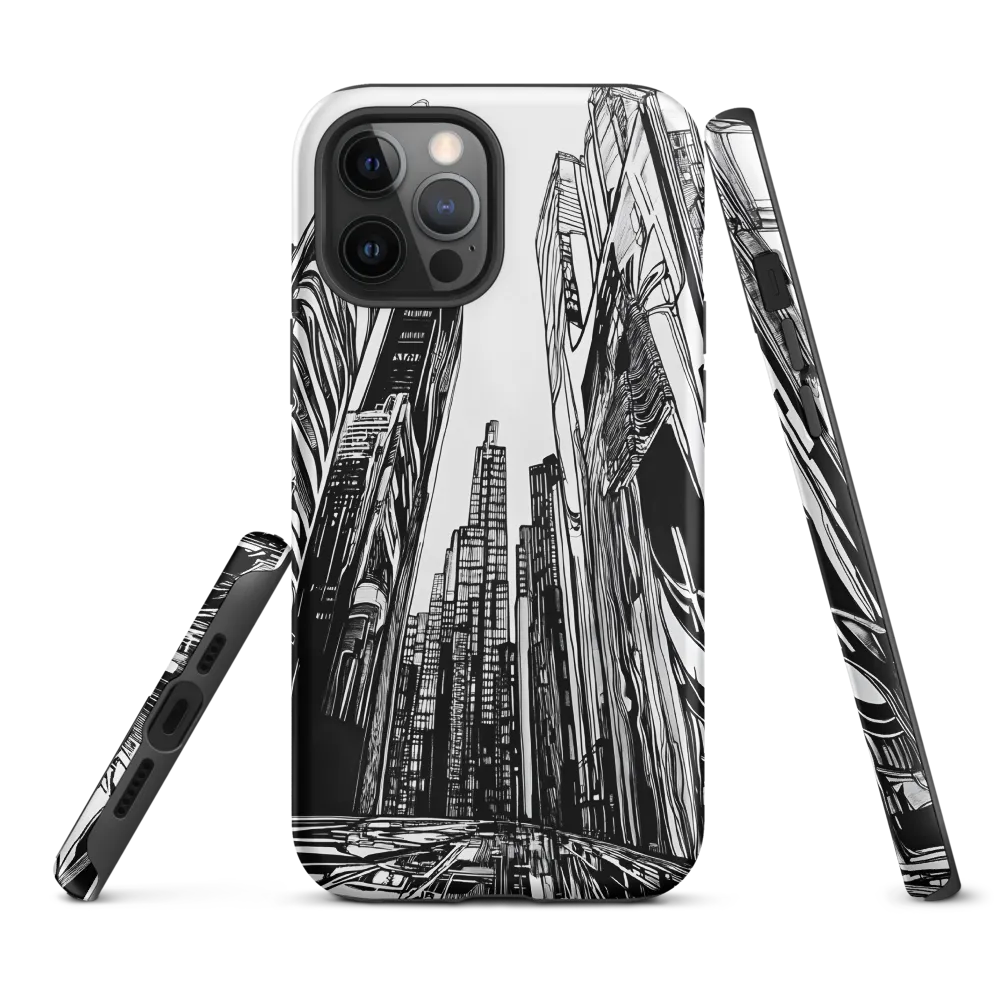 Urban Echoes: A Line Art Journey