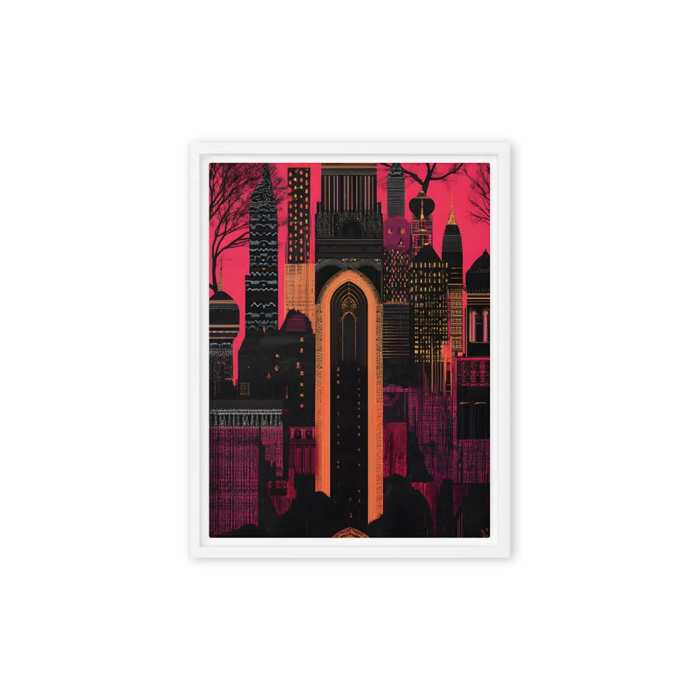 Urban Reverie | Canvas with White Frame | 9″×12″