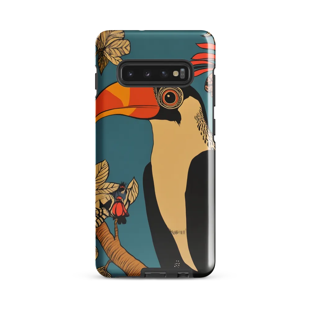 Tropical Majesty: The Toucan at Rest | Phone Case |  S10 Plus | Tough Case | Glossy