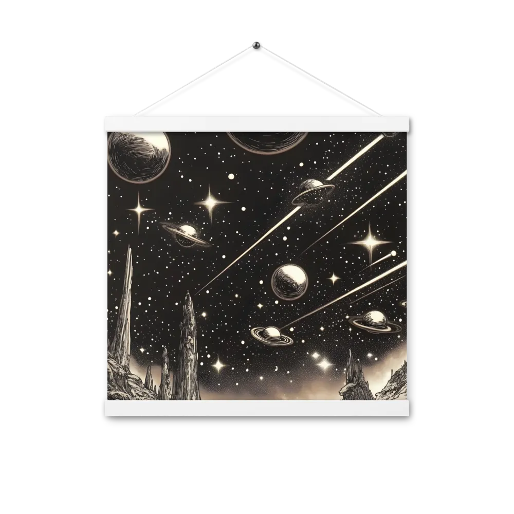 Celestial Reverie | Poster With White Wood Hanger | 16″×16″