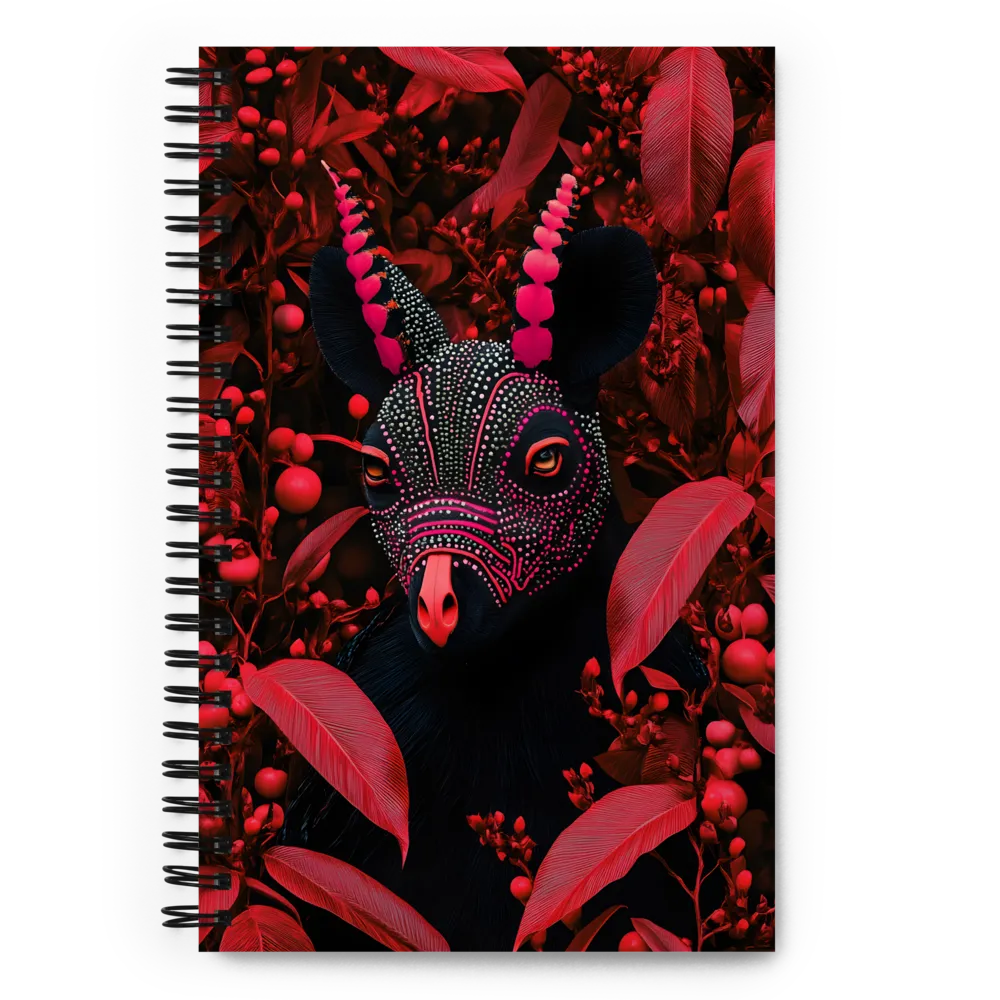 Mystique in Red | Spiral Notebook