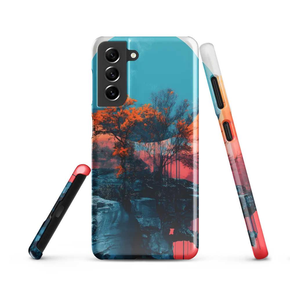 Ethereal Landscapes: A Dance of Color and Form | Phone Case |  S21 | Snap Case | Glossy