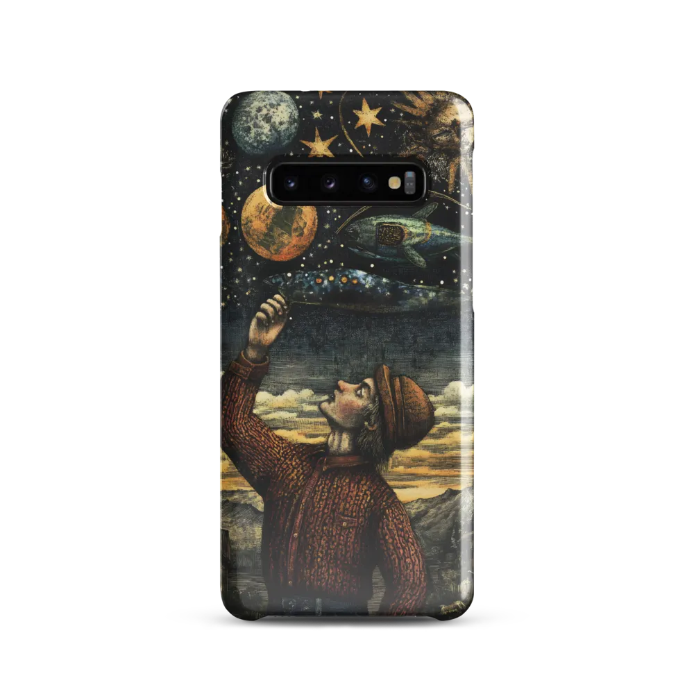Cosmic Curiosity: A Journey Beyond Earth | Phone Case |  S10 | Snap Case | Glossy
