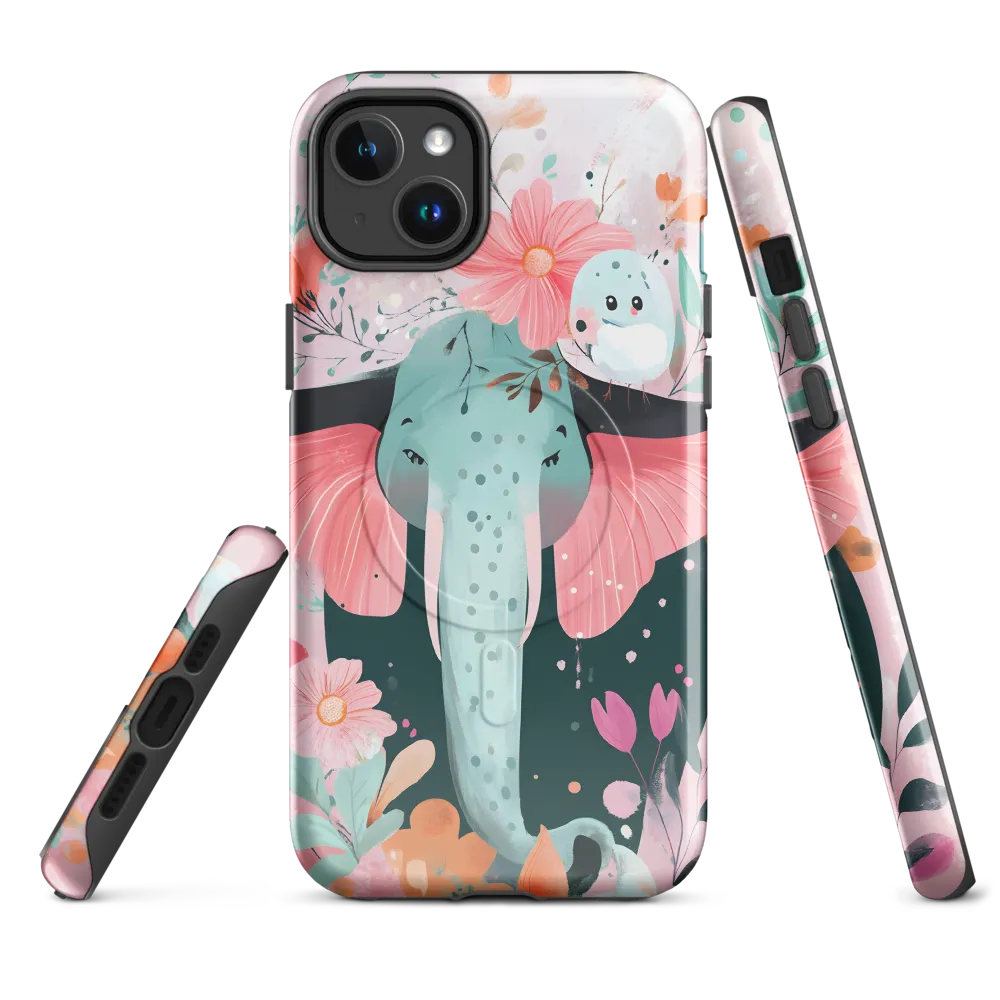 Whimsical Elephant in Bloom