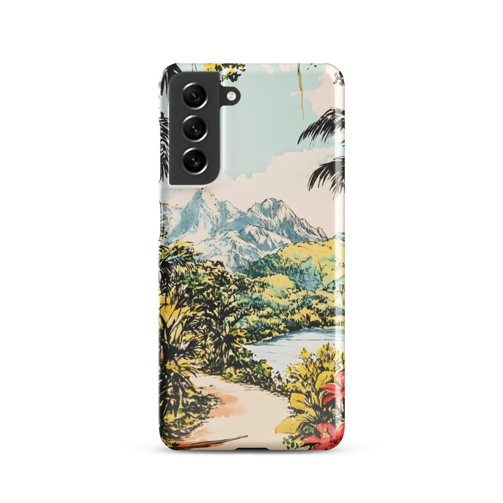 Tropical Serenity | Phone Case |  S21 | Snap Case | Glossy