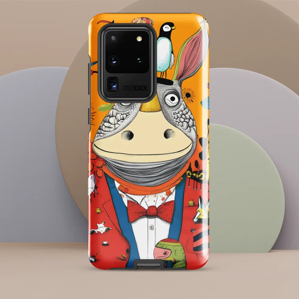 Whimsical Rhinoceros: A Playful Encounter