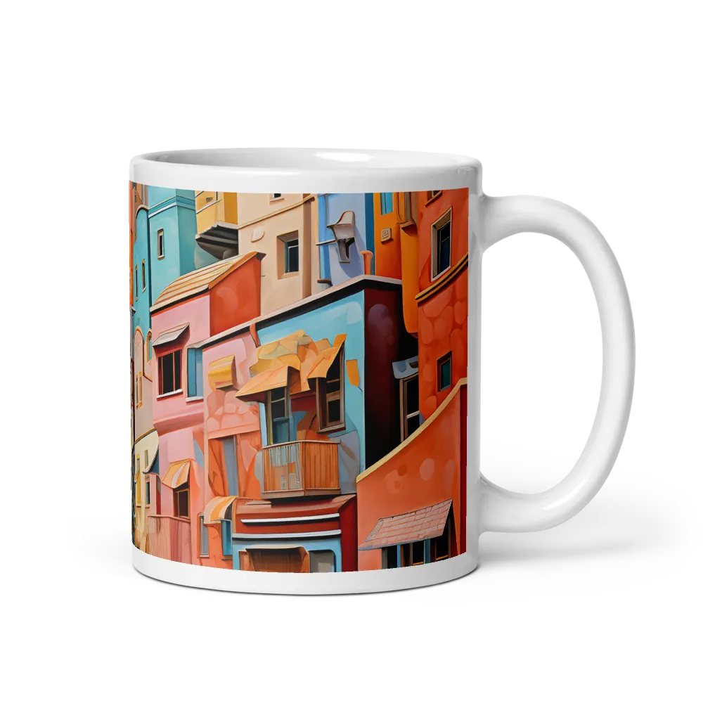 Vibrant Cityscape: A Kaleidoscope of Colors | Mug with White inside | 11 oz