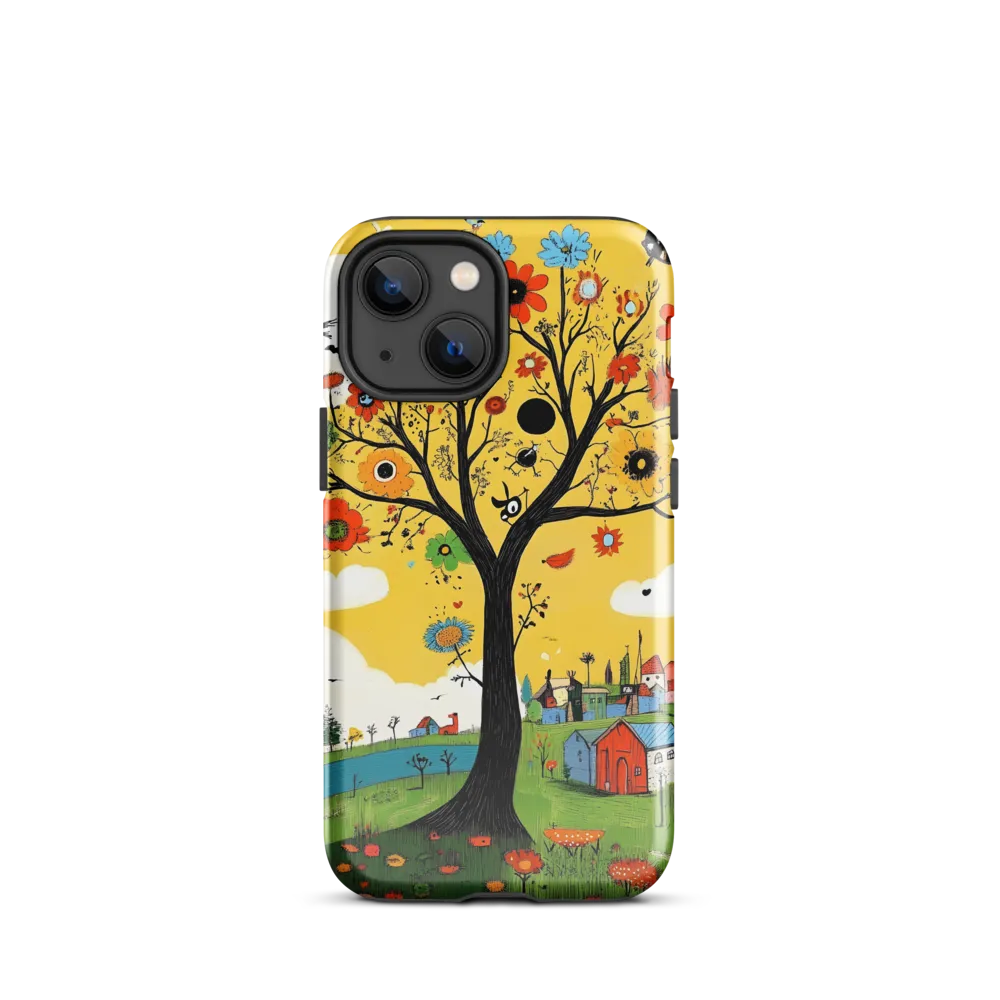 Whimsical Blooms of Life | Phone Case |  13 mini | Tough Case | Glossy