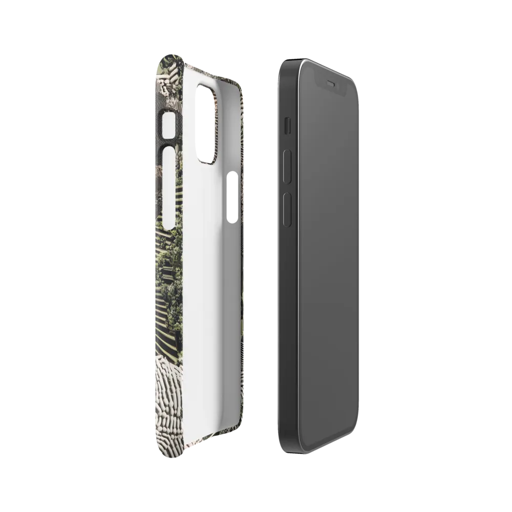 Ethereal Blend of Nature and Humanity | Phone Case |  12 Mini | Snap Case | Glossy