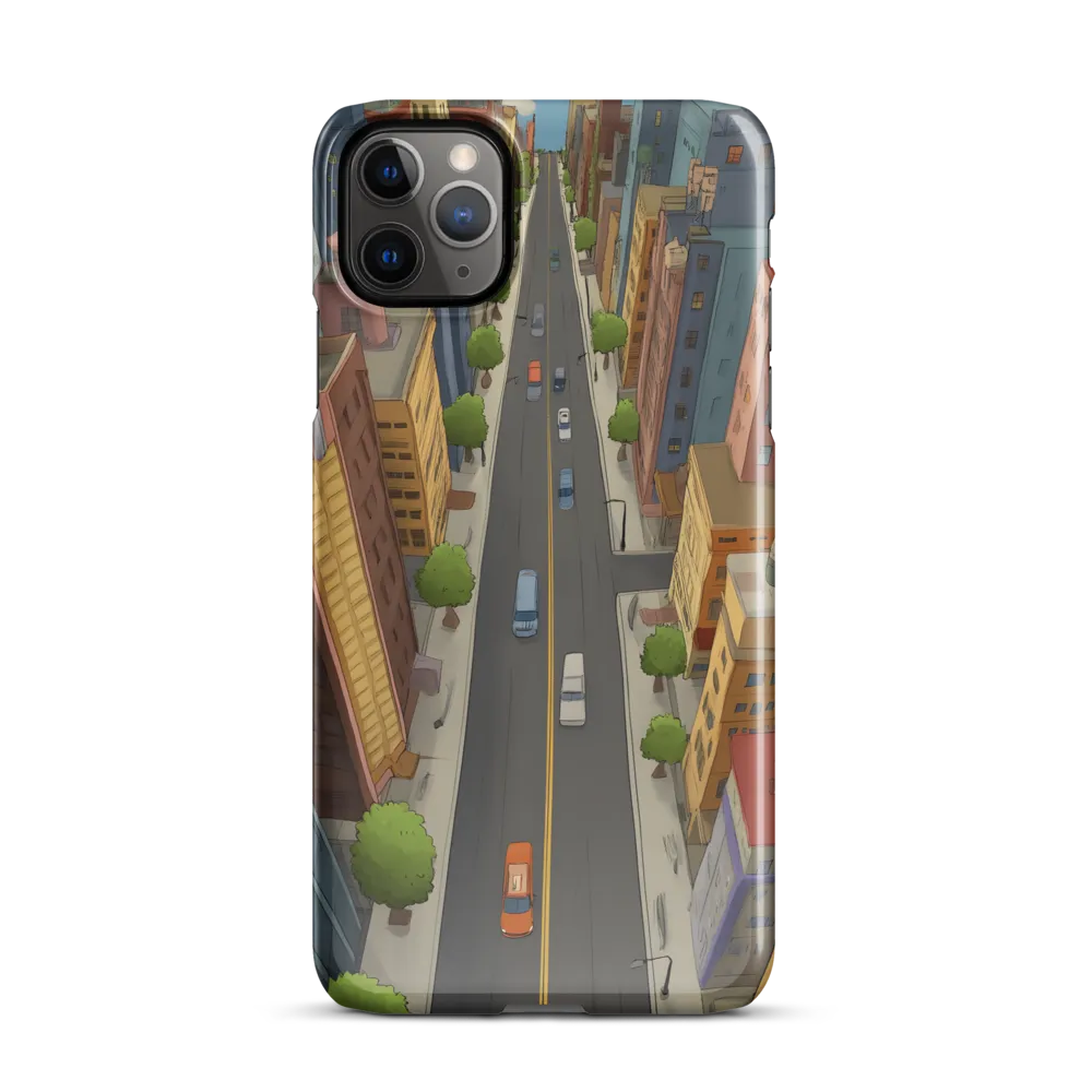 Aerial Whimsy: A Colorful Cityscape | Phone Case |  11 Pro Max | Snap Case | Glossy