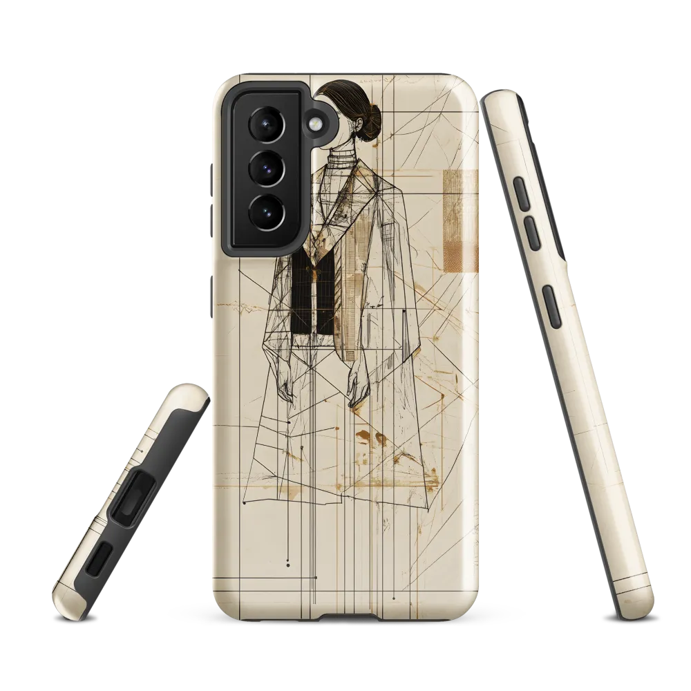 Elegance in Lines | Phone Case |  S21 FE | Tough Case | Glossy