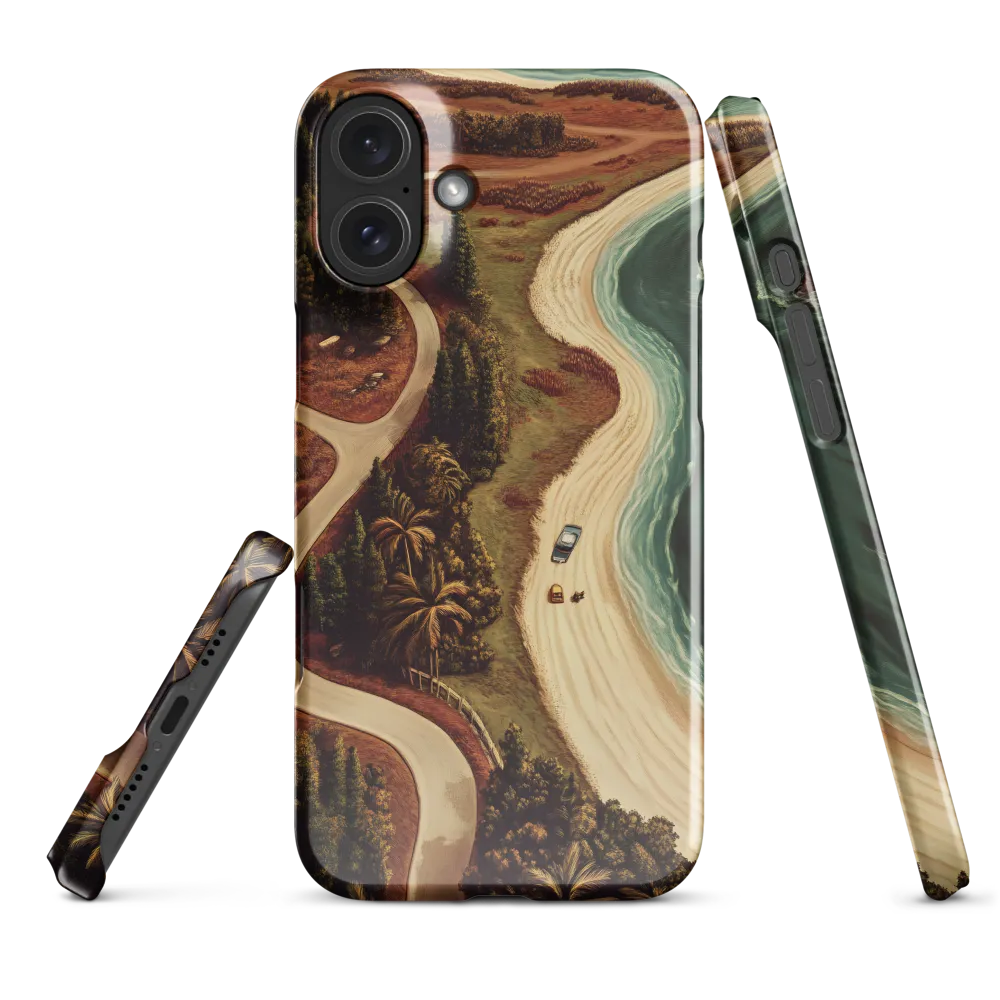 Winding Serenity: A Coastal Journey | Phone Case |  16 Plus | Snap Case | Glossy
