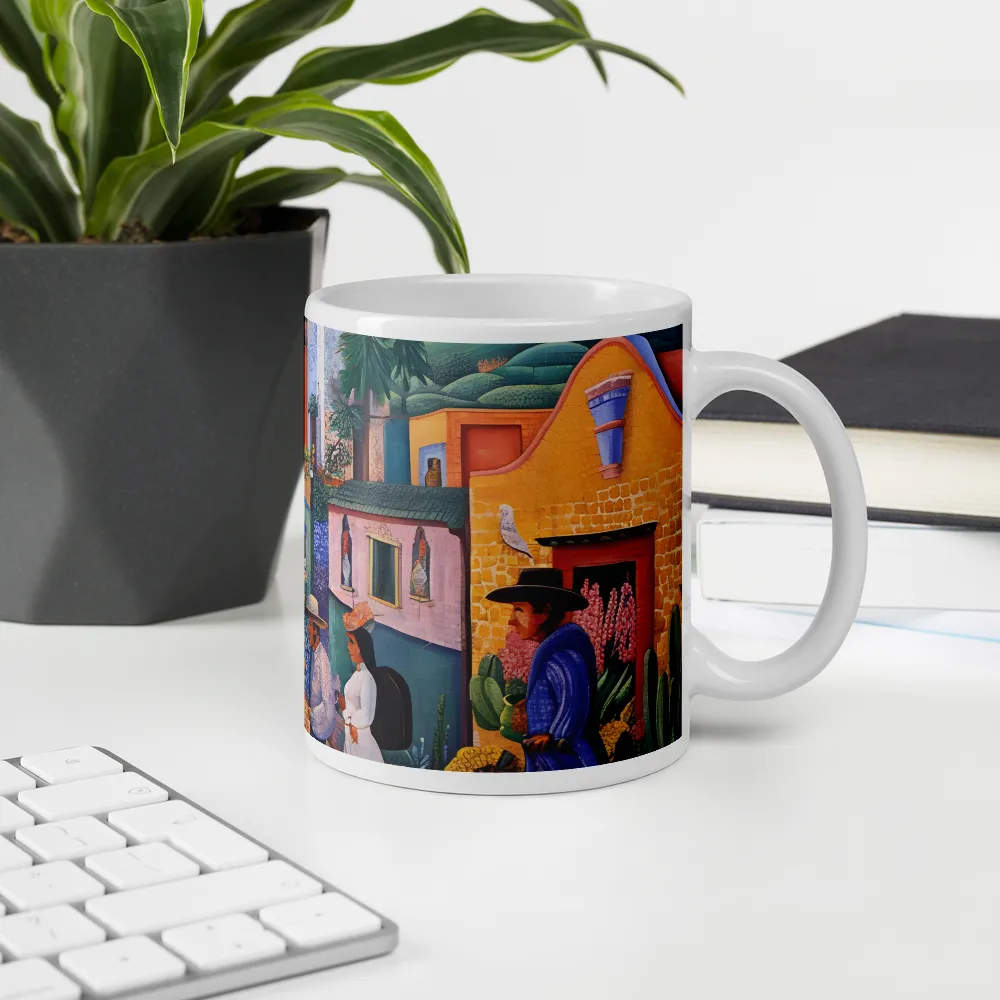 A Mosaic Journey Through Colorful Landscapes | Mugs | Multiple Sizes & Colors