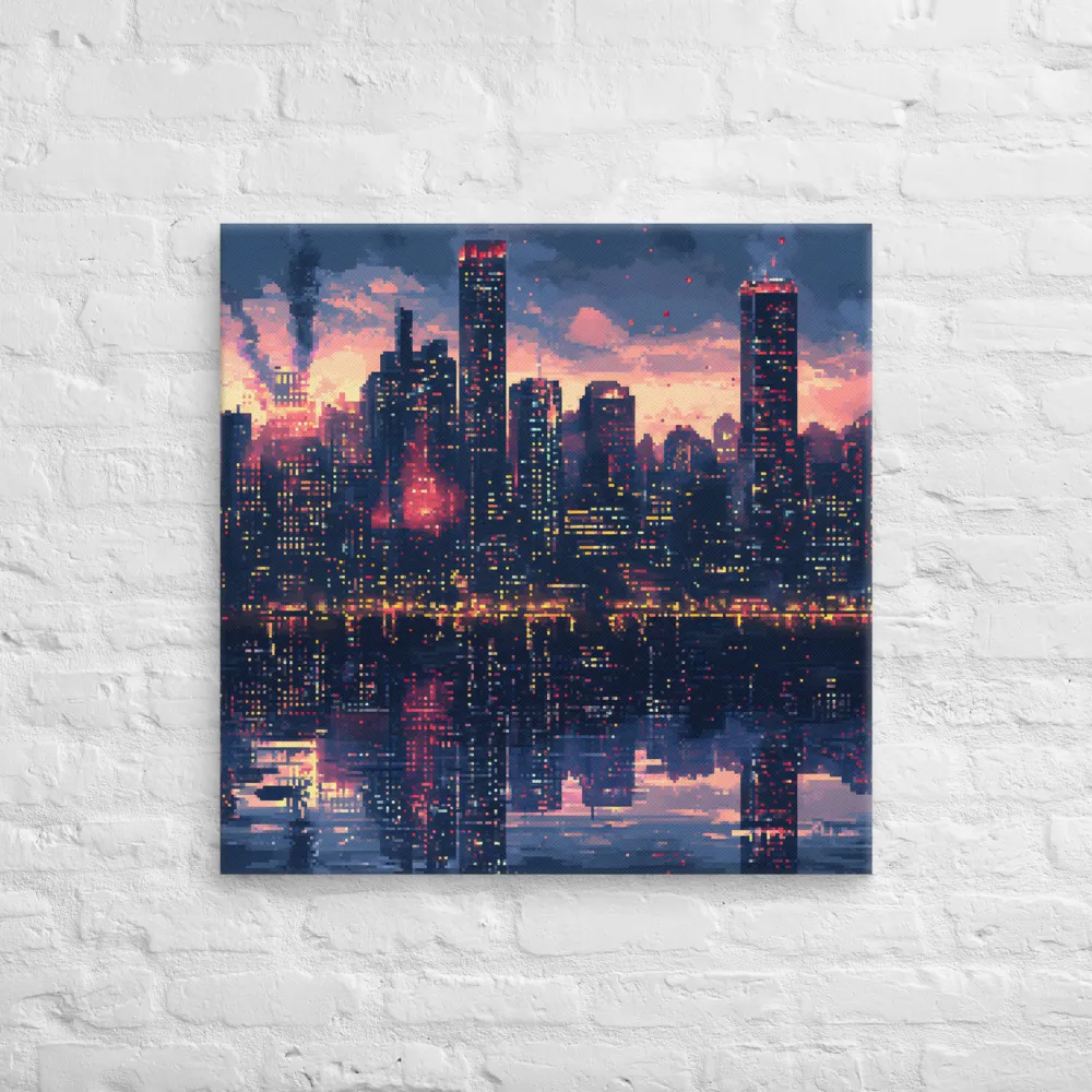 City Lights of Nostalgia | Canvas | 28″×28″