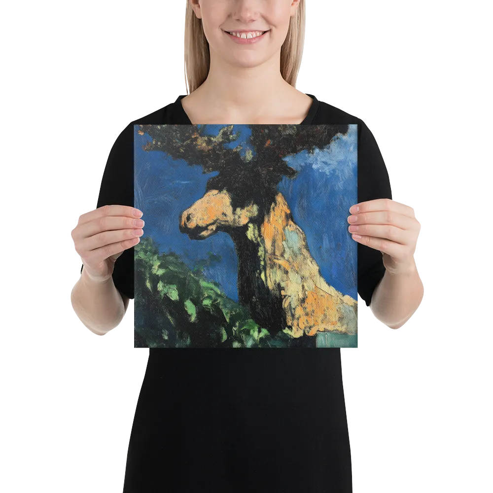 The Majestic Deer in Nature | Canvas | 12″×12″