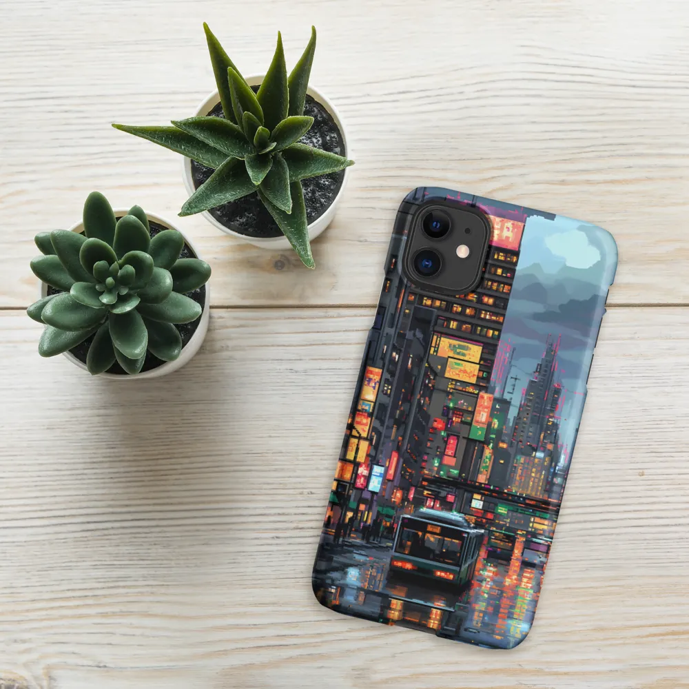 Neon Dreams: A Pixelated Urban Night