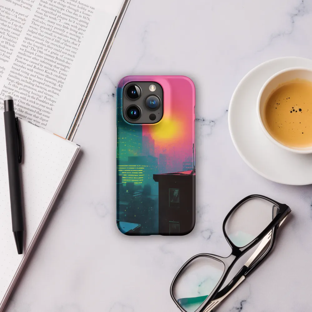 Neon Horizon | Phone Case |  15 Pro | Snap Case | Matte