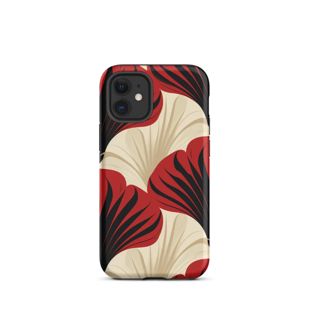 Elegance in Bloom: An Art Deco Floral Reverie | Phone Case |  12 mini | Tough Case | Matte