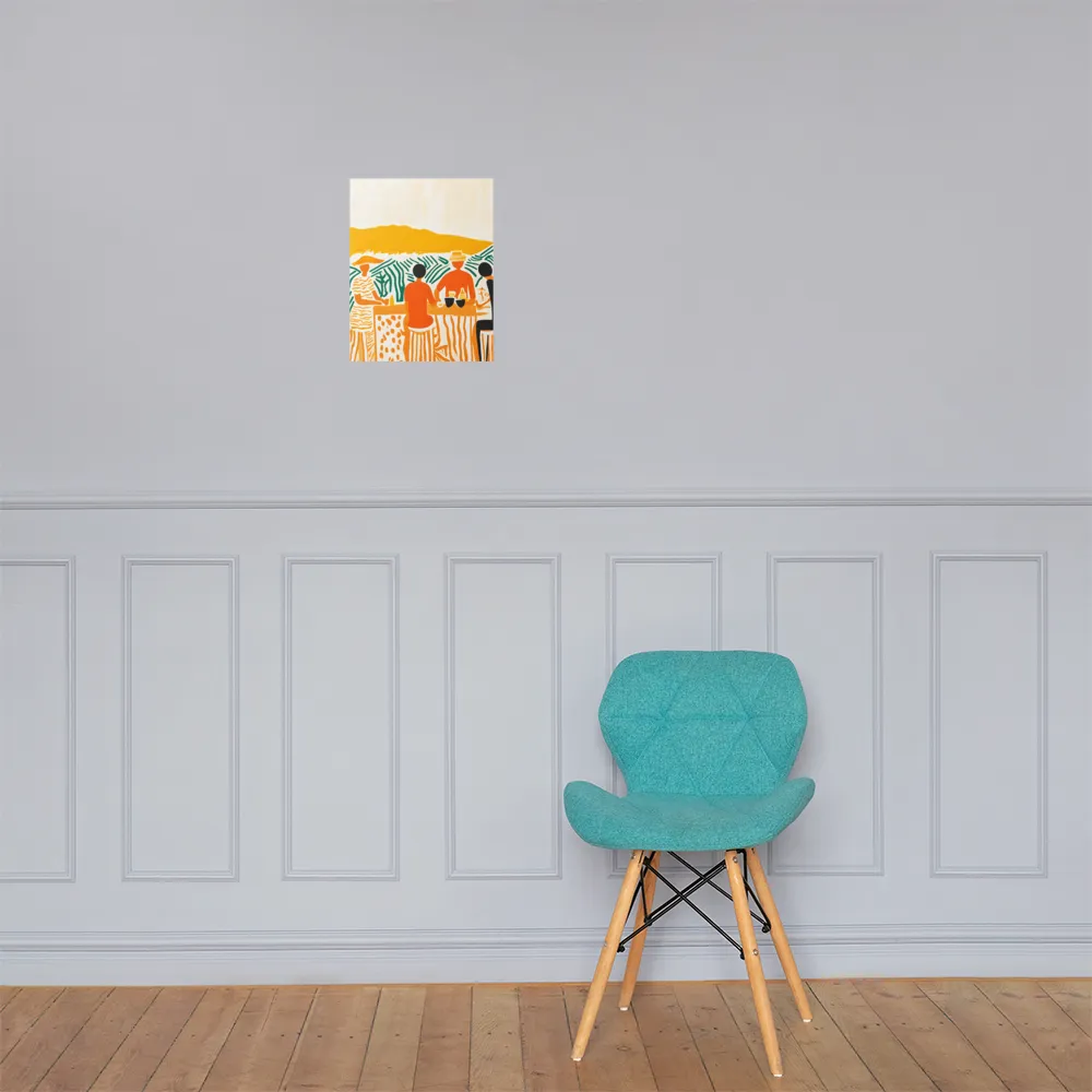 Summer Vibes: Café Conversations | Poster | 11″×14″